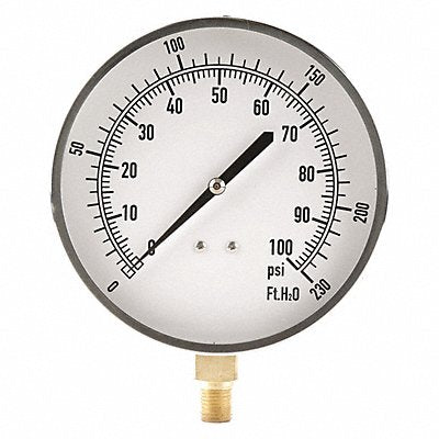GRAINGER 18C811 G3999 Pressure Gauge Altitude 4-1/2 In