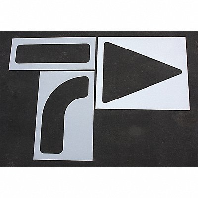 RAE STL1084090 Pavement Stencil 90 in Arrow Kit 1/8