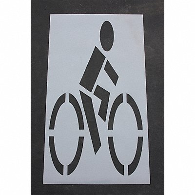 RAE STL1085035 Pavement Stencil 78 in Bike Lane 1/8