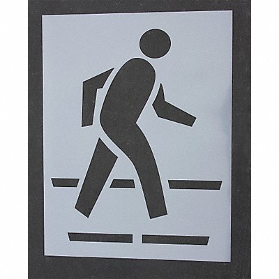RAE STL1085030 Pavement Stencil 54 in Ped Crossing 1/8