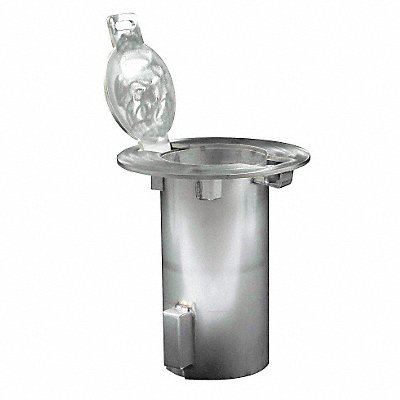 CALPIPE SECURITY BOLLARDS ESR050 Bollard Embedment Sleeve 10 1/2 W Silver