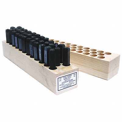 YOUNG BROS. STAMP WORKS 8363 Heavy Duty Combo Set 3/8inH Gothic Steel