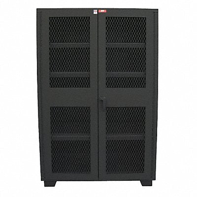 JAMCO DJ136BL Shelving Cabinet 78 H 36 W Black