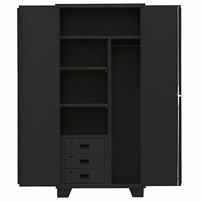 JAMCO MK236BL Combo Wrdrb/Drawer Cab 78 H 36 W Black