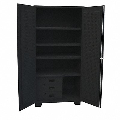JAMCO GV248BL Combo Drawer Pgbrd Cab 78 H 48 W Black