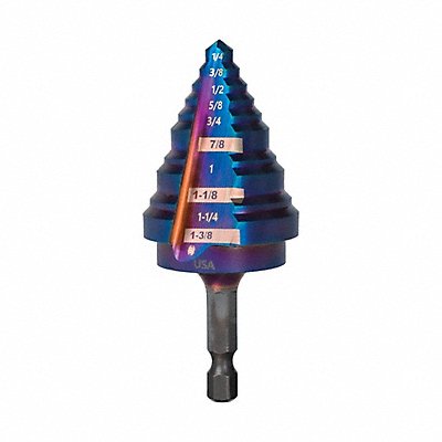 SPYDER 19024 Step Bit/Hex Shank