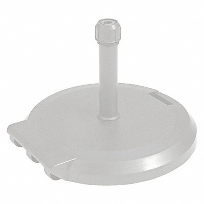 GROSFILLEX US608404 Umbrella Base W/ Wheels White 84Lb