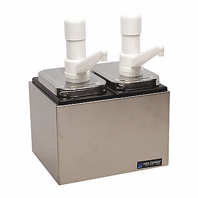 SAN JAMAR P9712 Condiment Pump Centre 12 1/2 in H SS