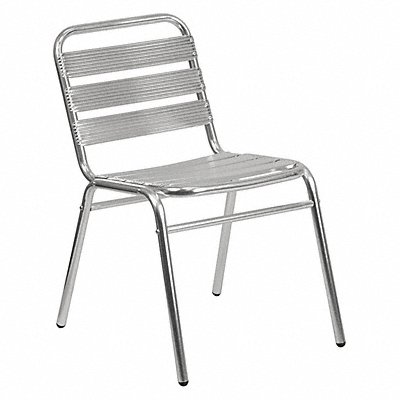 FLASH FURNITURE TLH015GG Restaurant Chair Slat Back Alumnium