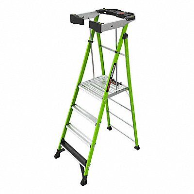 LITTLE GIANT 19304 Platform Stepladder 375 lb Cap. 4 ft H