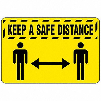 NOTRAX 194SKS35YL Safety Message Mat