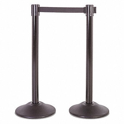 US WEIGHT U2102 Steel Stanchion Blk 7.5ft Black Belt PR1