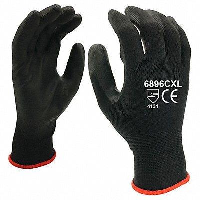 CORDOVA SAFETY PRODUCTS 6896CL Gloves 13 ga. Black Nylon L PK12