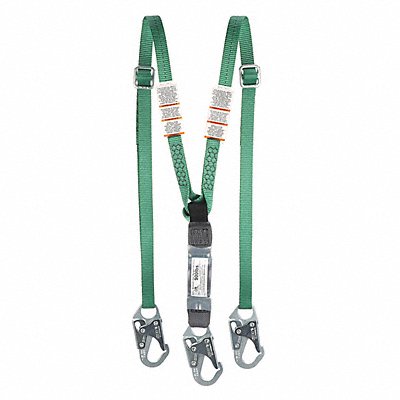 MSA 10191756 Lanyardard SM.Snap Adj Twin 6 ft ANSI
