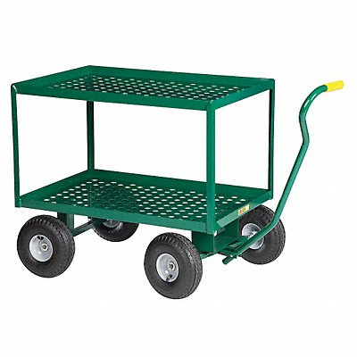LITTLE GIANT 2LDWP243610PG Wagon Truck Perf Deck 36x24 Pneum Wheel