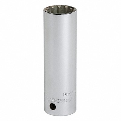 PROTO J5012DPL Socket Steel Chrome 3/8 in