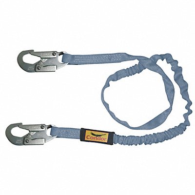 CONDOR 19F382 Shock-Absorbing Lanyard Blue