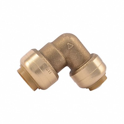 SHARKBITE U272LF 90 Elbow Push Fitting 1/2 in x 3/8 in
