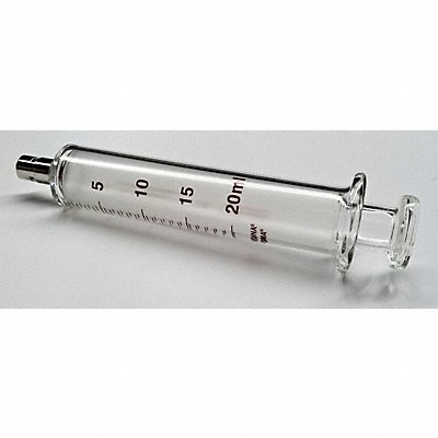 FORTUNA 714041 Reusable Glass Syringe 20 mL Luer Lock