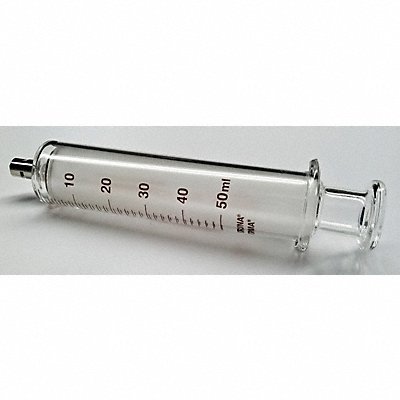 FORTUNA 714045 Reusable Glass Syringe 50 mL Luer Lock