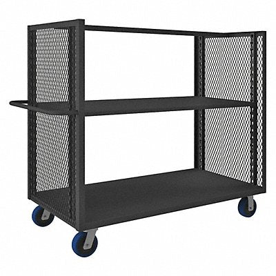 GRAINGER 2SPTEX30601A2K6PU95 2 Sided Low Deck Cart 1 Shelf 3600 lb.