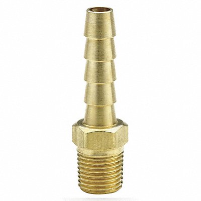 PARKER L125HBL44 Male Adaptor 1/4 x 1/4 In Brass