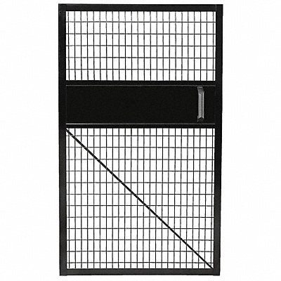 SAF-T-FENCE CHS034058BSL1 Wire Mchn Grd Door 60 inx36 in Blk