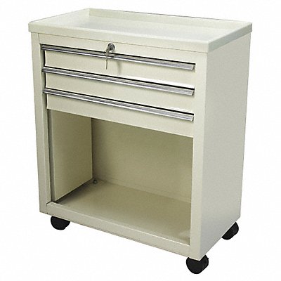 LAKESIDE BV06 Bedside Cart 13x24x29 Beige 3 Drawer