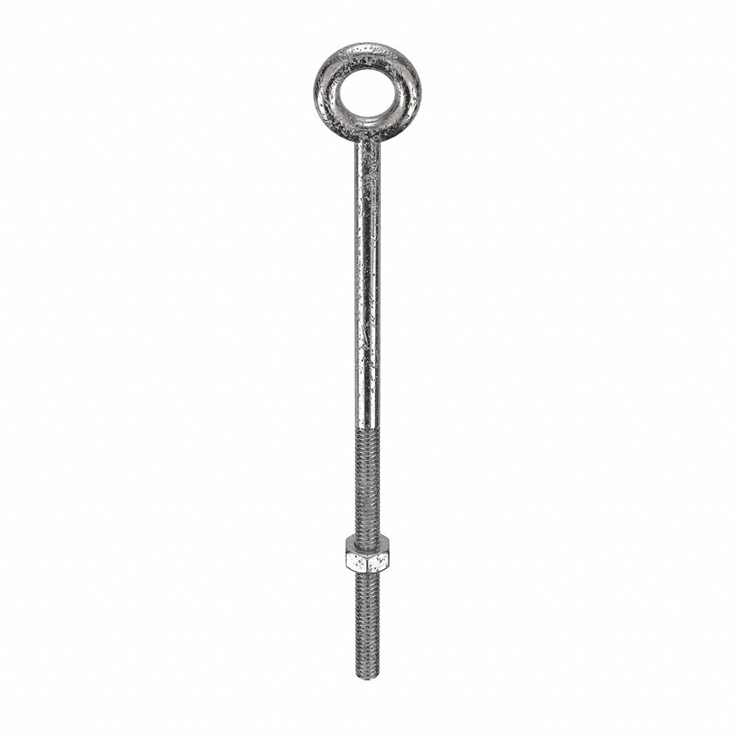 KEN FORGING N2003316SS6 Machinery Eye Bolt Shank D 3/8 in