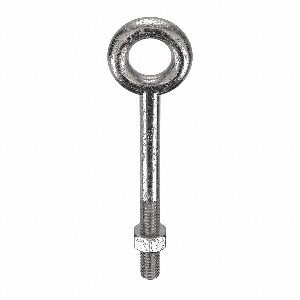 KEN FORGING N2003316SS212 Machinery Eye Bolt Shank D 3/8 in