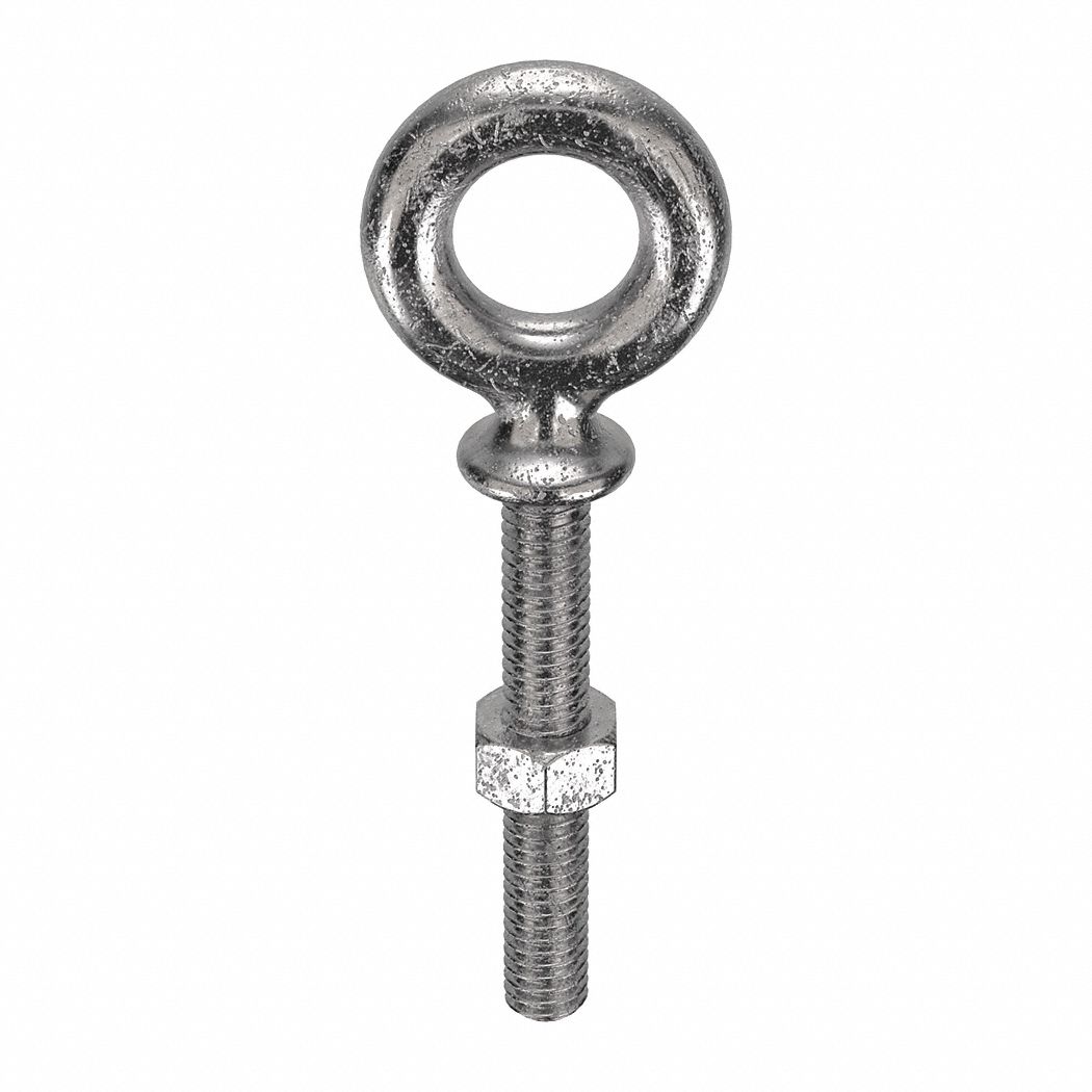 KEN FORGING N2023316SS212 Machinery Eye Bolt Shank D 3/8 in