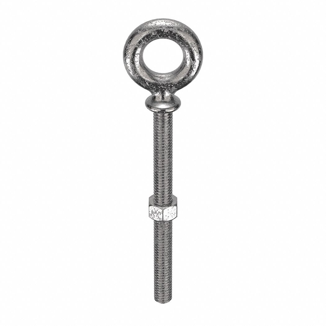 KEN FORGING N2025316SS6 Machinery Eye Bolt Shank D 1/2 in