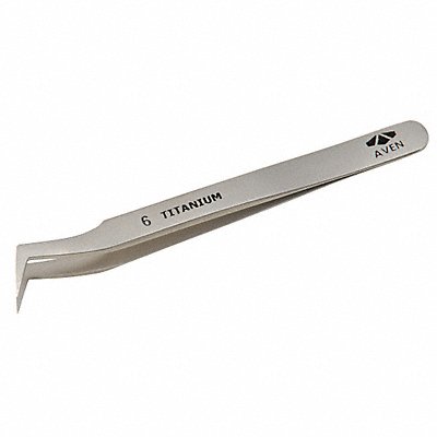 AVEN 18069TT Tweezers Titanium Bent 4 1/4 L