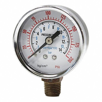 SPEEDAIRE PN22N075G Pressure Gauge Speedaire