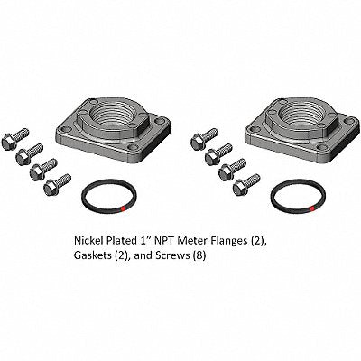 FILL-RITE KIT900PF1N Meter/Flange Kit 1 In NPT Nickel