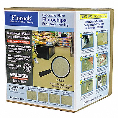 FLOROCK 606 Floor Flake Grey 10 lb