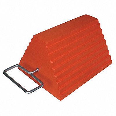 GRAINGER 19P541 Wheel Chock Rubber W 9-1/4 In H 6 In