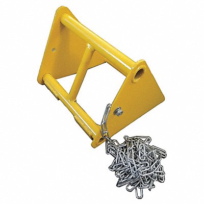 GRAINGER 19P549 Wheel Chock Steel W 10-1/2 In H 7-1/2 In