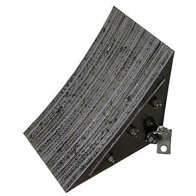 GRAINGER 19P550 Wheel Chock Rubber W 11-1/8 In H 13-3/4