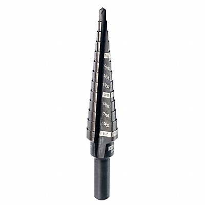 MILWAUKEE 48899201 Step Cone Drill 1/8in to 1/2in HSS