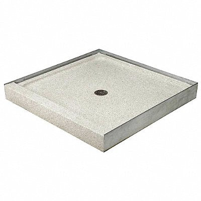 TERRAZZO-WARE SBS363F Shower Base Square 36 in x 36 in Tan