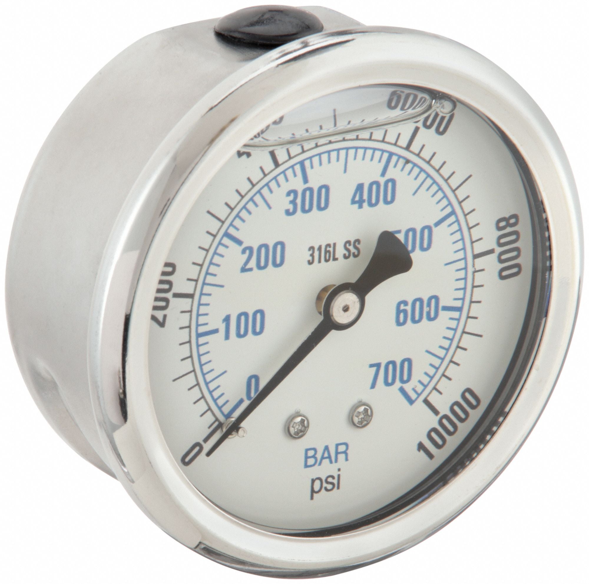 PIC GAUGES PRO302L254U01 Pressure Gauge Liquid Filled