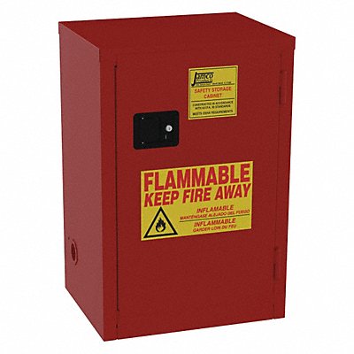 JAMCO BP18RP Paints and Inks Cabinet 18 gal Red