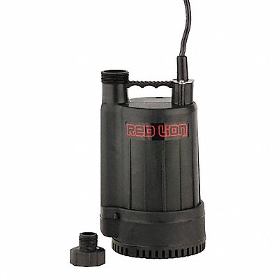 RED LION 14942731 Plug in Utility Pump 8ft 10in H 115VAC