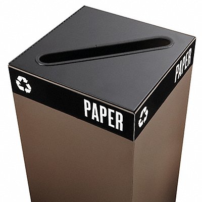SAFCO 2987BL Recycling Lid Steel Black