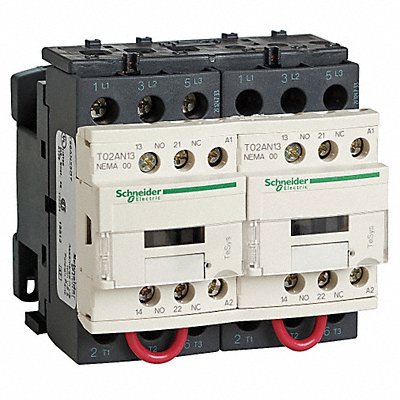 SCHNEIDER T02BN23G7 NEMA Magnetic Contactor Reversing 120VAC