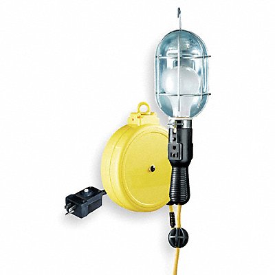 LUMAPRO 1A135 Cord Reel w/Lamp Incan 20ft 18AWG 120VAC
