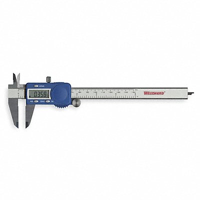 WESTWARD 1AAU4 Digital Caliper 0-6 In 1.5 In Deep Jaw