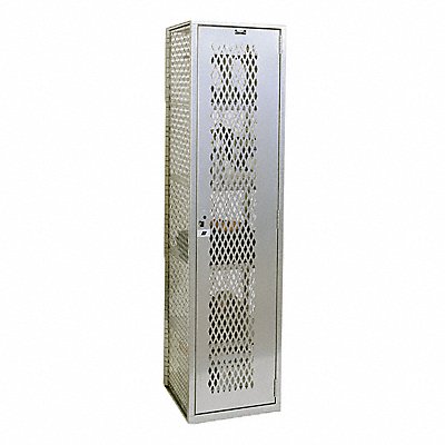 HALLOWELL HLV8821PL Locker 1x1Locker LGry 74.75 x18.75 x18 Assm