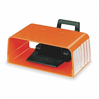 LINEMASTER 592EX Foot Switch Orange Aluminum SPDT Momentary